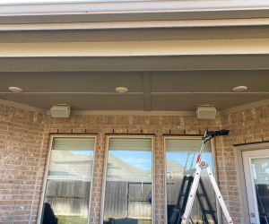 Patio Speaker Installation