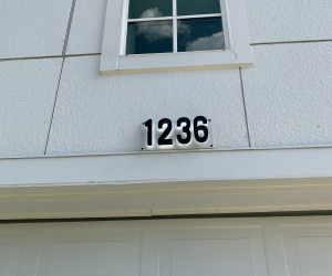 Lighted Address Sign